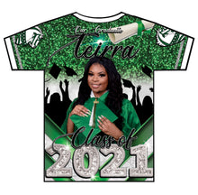 Load image into Gallery viewer, "Teirra" Custom Designed Graduation 3D shirt