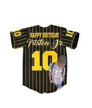 Load image into Gallery viewer, "Striped" Custom Designed Birthday 3D Baseball Jersey