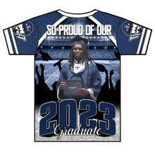 Load image into Gallery viewer, "Tyrese Brown" Custom Designed Graduation 3D shirt