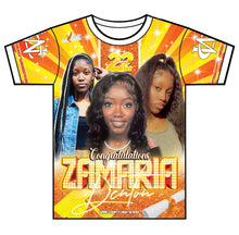 Load image into Gallery viewer, "Zamaria" Custom Designed Graduation 3D shirt