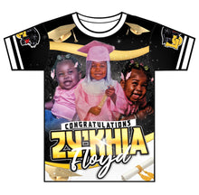 Load image into Gallery viewer, "Zykhia" Custom Designed Graduation 3D shirt