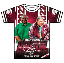 Load image into Gallery viewer, "Ashton" Custom Designed Graduation 3D shirt