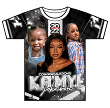 Load image into Gallery viewer, "Ka'myl" Custom Designed Graduation 3D shirt