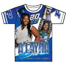 Load image into Gallery viewer, “Alayna” Custom Designed 3D Graduation shirt
