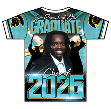 Load image into Gallery viewer, “Aareon” Custom Designed 3D Graduation shirt
