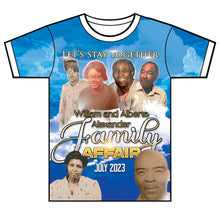 Load image into Gallery viewer, &quot;Alexander Family Affair&quot; Custom Designed Family Reunion 3D shirt
