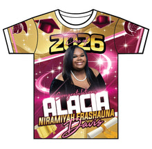 Load image into Gallery viewer, “Alacia” Custom Designed 3D Graduation shirt
