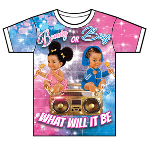 "Coming Soon" Custom Designed Baby Shower 3D shirt