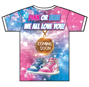 "Coming Soon" Custom Designed Baby Shower 3D shirt