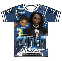 Load image into Gallery viewer, “Caden” Custom Designed 3D Graduation shirt
