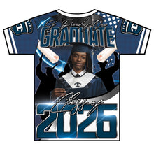 Load image into Gallery viewer, “Caden” Custom Designed 3D Graduation shirt
