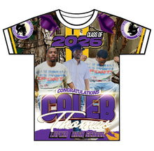 Load image into Gallery viewer, “Caleb” Custom Designed 3D Graduation shirt
