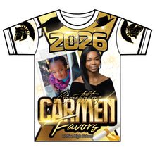 Load image into Gallery viewer, “Favors” Custom Designed 3D Graduation shirt
