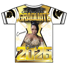 Load image into Gallery viewer, “Favors” Custom Designed 3D Graduation shirt
