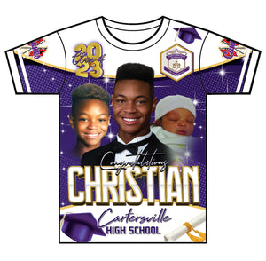 "Christian" Custom Designed Graduation 3D shirt