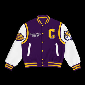 Custom Varsity Real Leather Sleeve Letterman Jacket