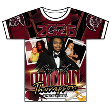 Load image into Gallery viewer, “Damion” Custom Designed 3D Graduation shirt
