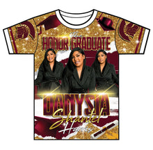 Load image into Gallery viewer, “Danysia” Custom Designed 3D Graduation shirt
