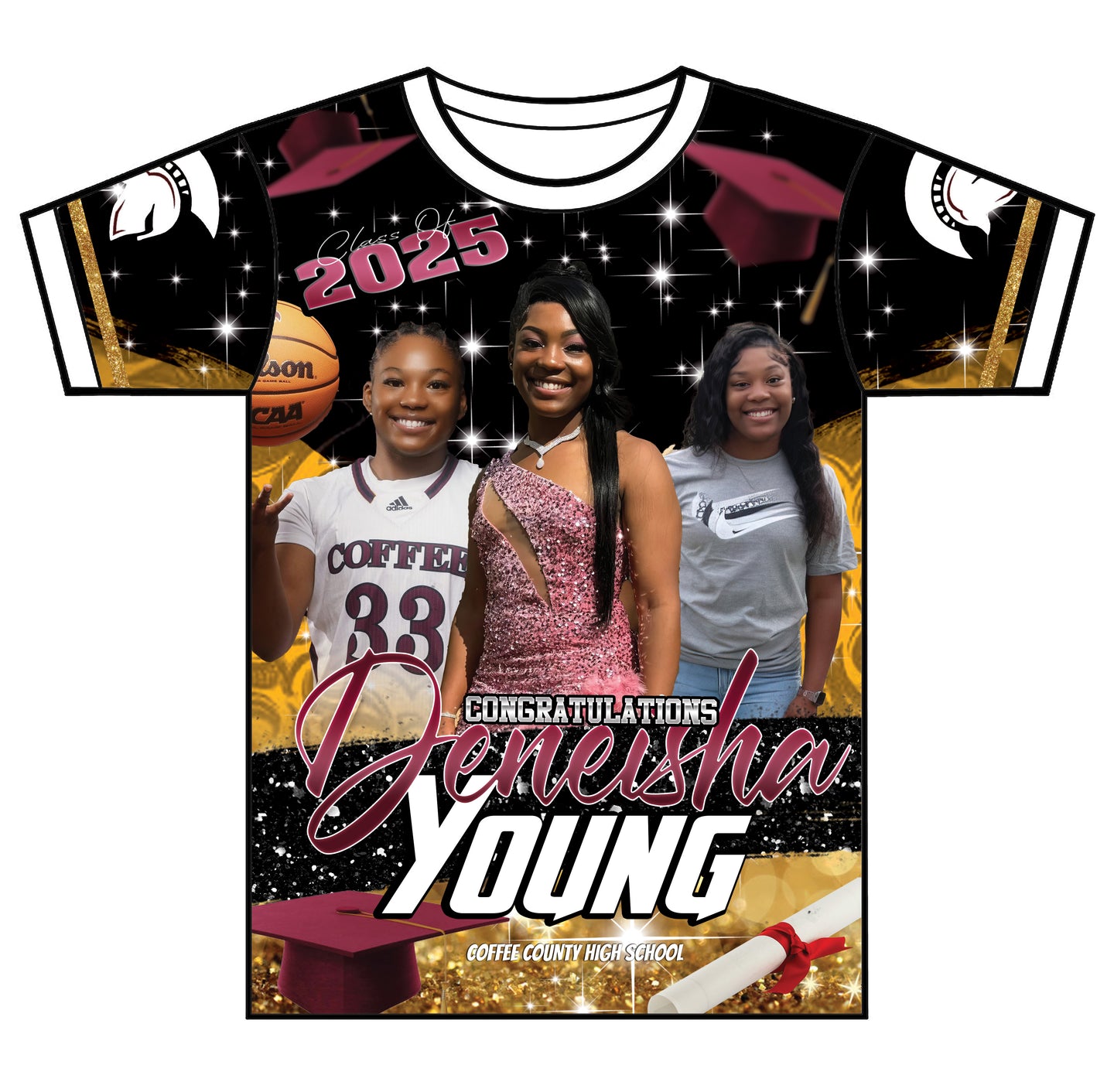 “Deneisha” Custom Designed Graduation shirt