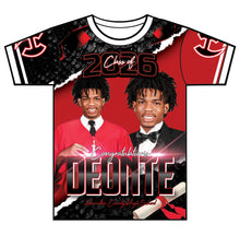 Load image into Gallery viewer, “Deonte” Custom Designed 3D Graduation shirt
