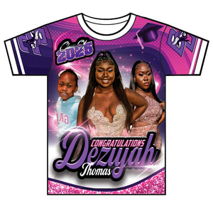 “Deziyah” Custom Designed Graduation shirt