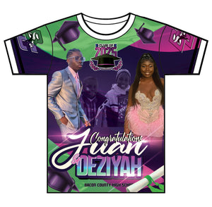 “Juan & Deziyah” Custom Designed Graduation shirt