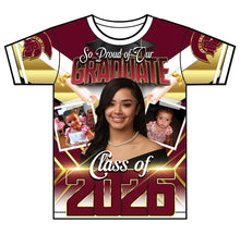 Load image into Gallery viewer, “Gabby” Custom Designed 3D Graduation shirt
