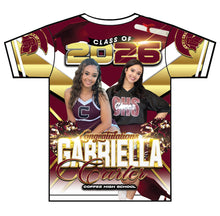 Load image into Gallery viewer, “Gabby” Custom Designed 3D Graduation shirt

