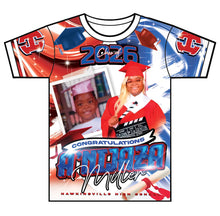 Load image into Gallery viewer, “A’nijaza” Custom Designed 3D Graduation shirt
