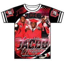 Load image into Gallery viewer, “Jacob” Custom Designed 3D Graduation shirt
