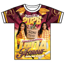 Load image into Gallery viewer, “Jada Armour ” Custom Designed 3D Graduation shirt

