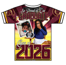Load image into Gallery viewer, “Jada Armour ” Custom Designed 3D Graduation shirt

