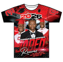 Load image into Gallery viewer, “Jaden Reeves” Custom Designed Graduation shirt
