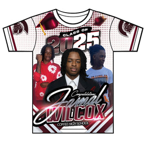 “J Wilcox” Custom Designed Graduation shirt