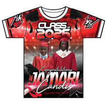 Load image into Gallery viewer, “Jamari” Custom Designed 3D Graduation shirt
