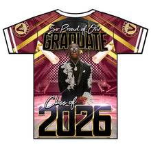 Load image into Gallery viewer, “Jerryon” Custom Designed 3D Graduation shirt
