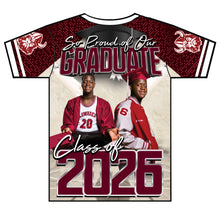 Load image into Gallery viewer, “Jonathan Riley” Custom Designed 3D Graduation shirt
