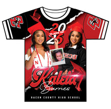 Load image into Gallery viewer, “Kaleia” Custom Designed 3D Graduation shirt
