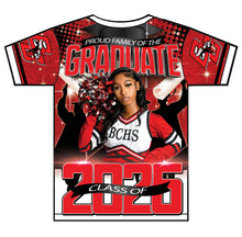 Load image into Gallery viewer, “K Barron” Custom Designed 3D Graduation shirt
