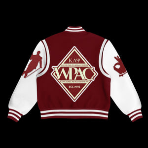 Kappa Alpha Psi Real Leather Sleeve Letterman Jacket