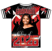 Load image into Gallery viewer, “Ke'Ari” Custom Designed 3D Graduation shirt
