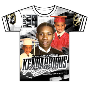"Kendarrious" Custom Designed Graduation 3D shirt