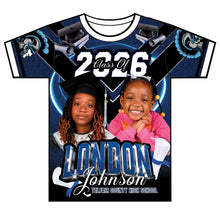 Load image into Gallery viewer, “London” Custom Designed 3D Graduation shirt
