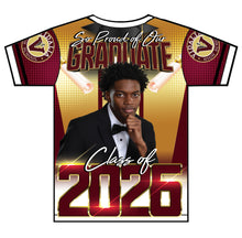 Load image into Gallery viewer, “lyric” Custom Designed 3D Graduation shirt

