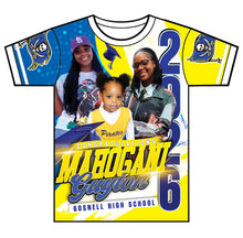 Load image into Gallery viewer, “Mahogani” Custom Designed 3D Graduation shirt
