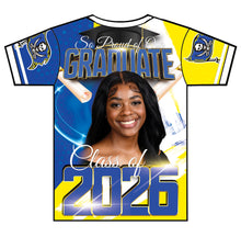 Load image into Gallery viewer, “Mahogani” Custom Designed 3D Graduation shirt
