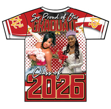 Load image into Gallery viewer, “McKenzie Wright” Custom Designed 3D Graduation shirt
