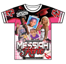 Load image into Gallery viewer, “Messiah and Kerie” Custom Designed 3D Graduation shirt
