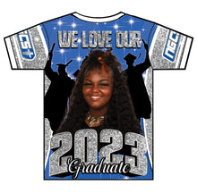 Load image into Gallery viewer, &quot;Mikhiya&quot; Custom Designed Graduation 3D shirt

