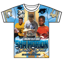 Load image into Gallery viewer, “Sha'morion” Custom Designed 3D Graduation shirt
